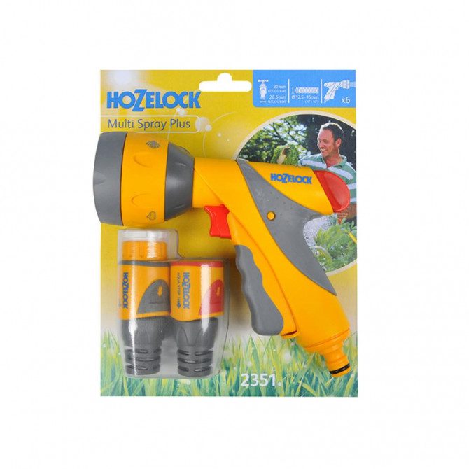 Hozelock Multi Spray Gun Plus With Fittings Set 5010646056243